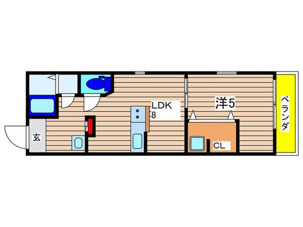 仮)Like作草部セカンドの物件間取画像